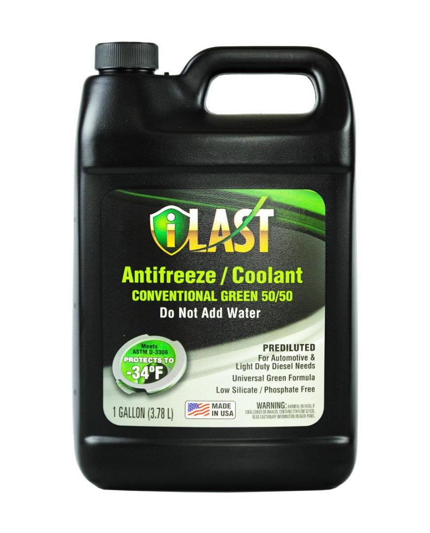 I LAST ANTIFREEZE COVENTIONAL GREEN CONCENTRATE 100% 1 US GAL