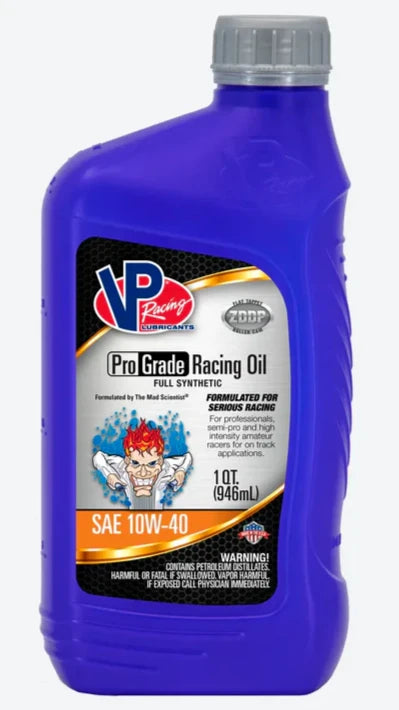 VP Pro Grade SAE 10W40 Synthetic Oil for Racing