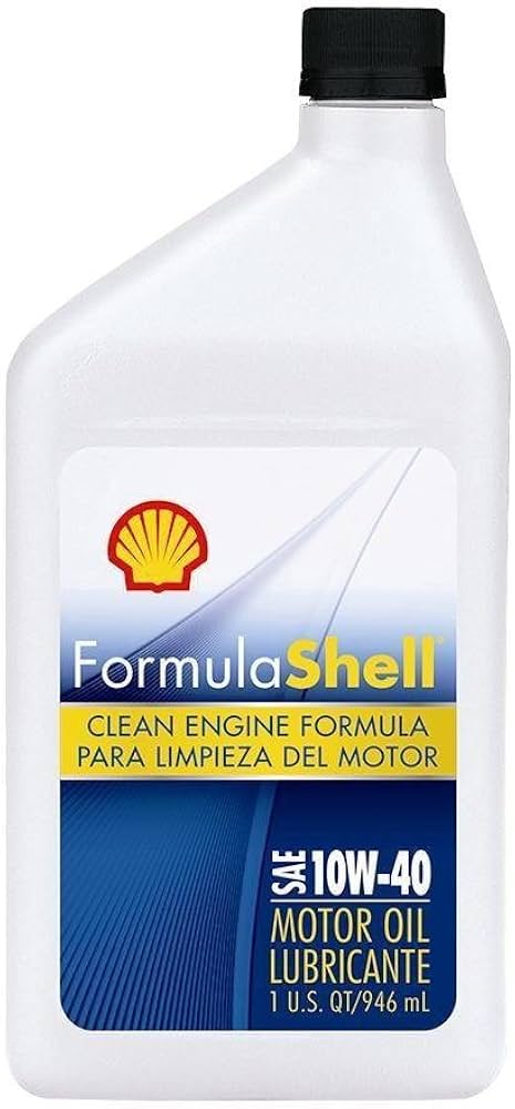 Formula Shell SAE 10W-40 motor oil 1 quart bottle