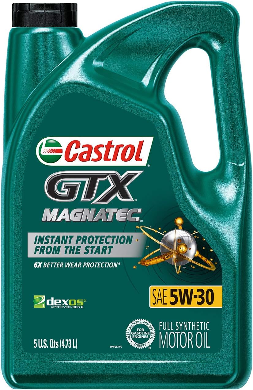 Castrol GTX MAGNATEC dexos 5W-30 Full Synthetic Motor Oil, 5 Quart