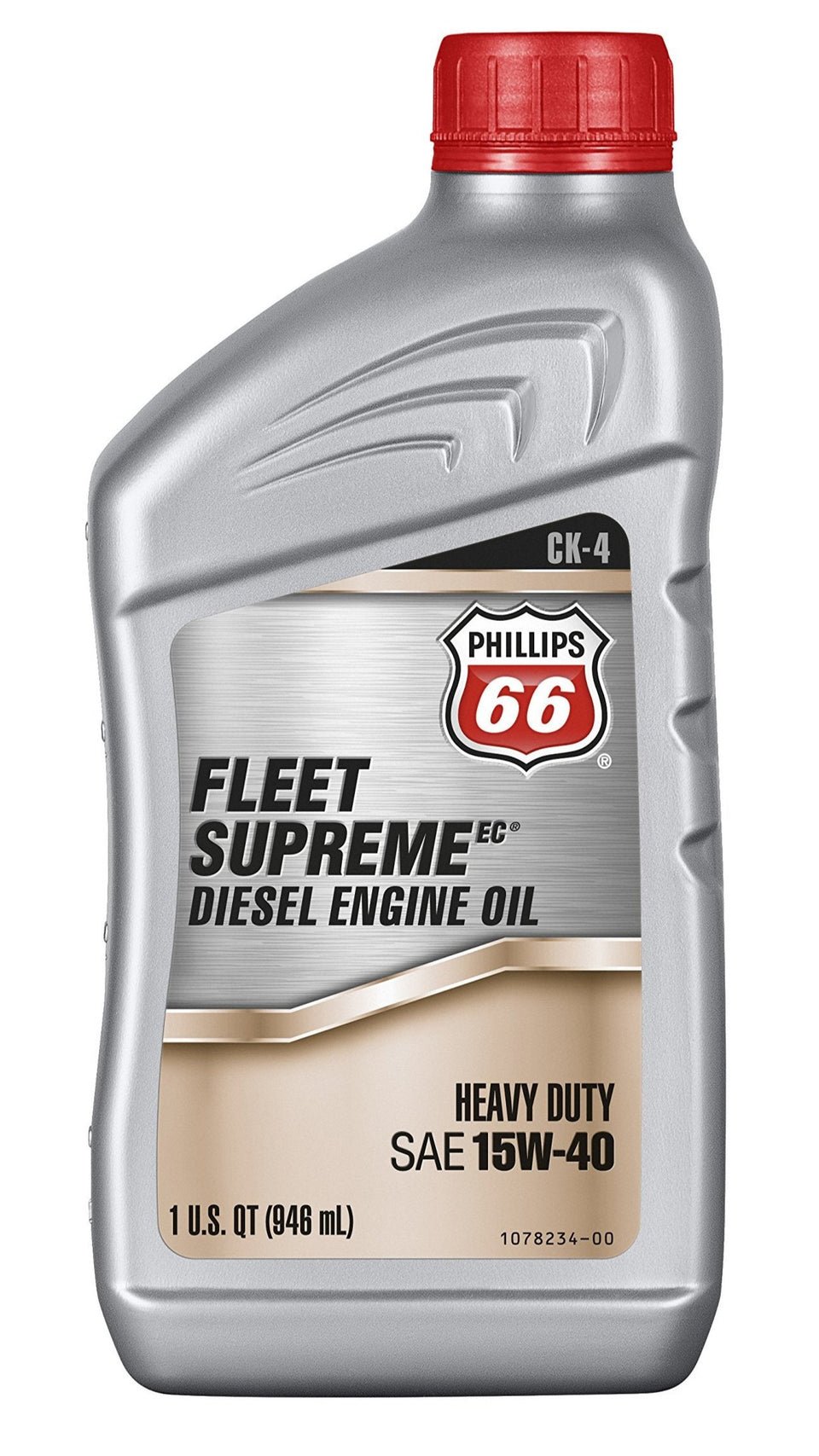 Phillips 66 Fleet Supreme EC CK-4 15W-40 Diesel Engine Oil – 1 Quart