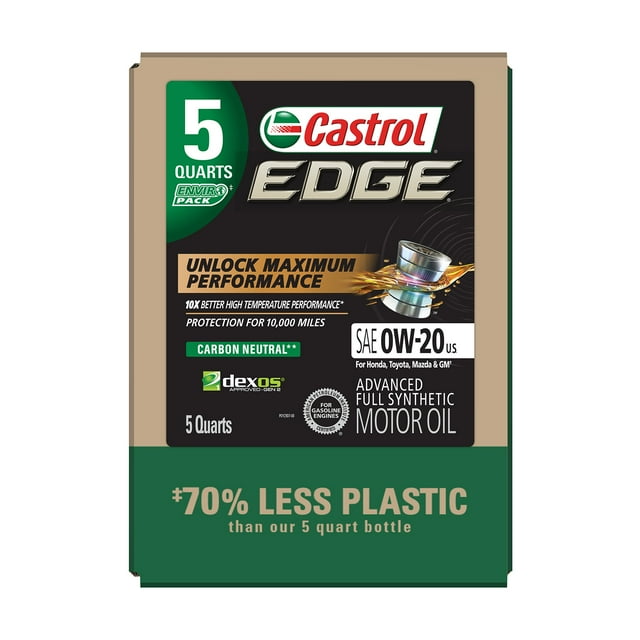 Castrol EDGE 0W20 5QT ECO PACK