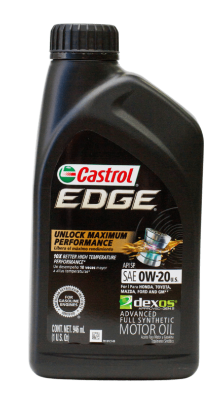Castrol EDGE High Mileage 0W-20 Full Synthetic – 1 Quart