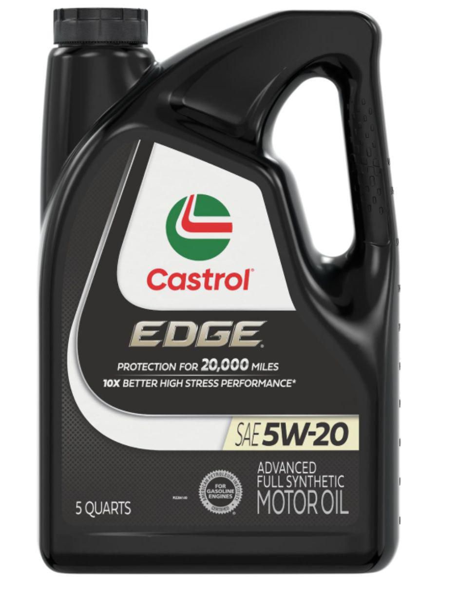 Castrol EDGE 5W-20 Advanced Full Synthetic Motor Oil 5 Quart