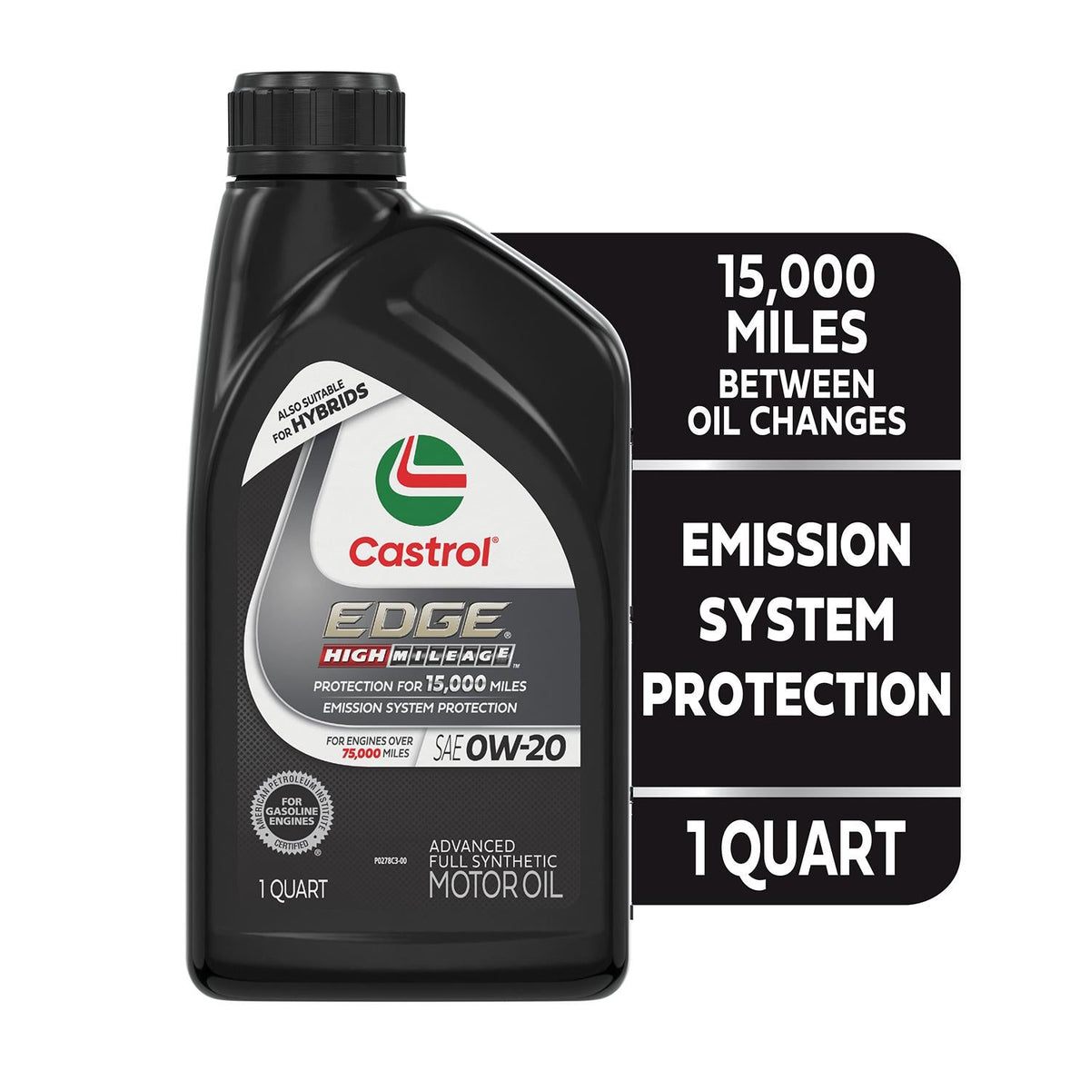 Castrol EDGE High Mileage 0W-20 Full Synthetic – 1 Quart