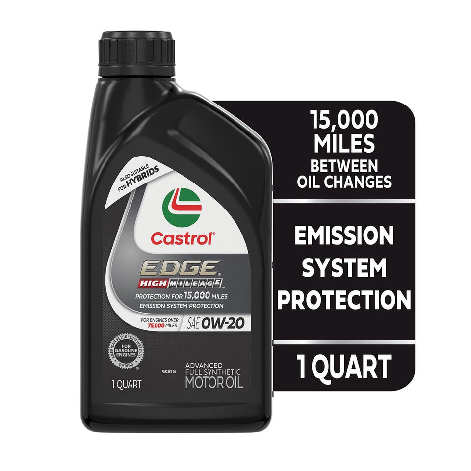 Castrol EDGE High Mileage 0W-20 Full Synthetic – 1 Quart
