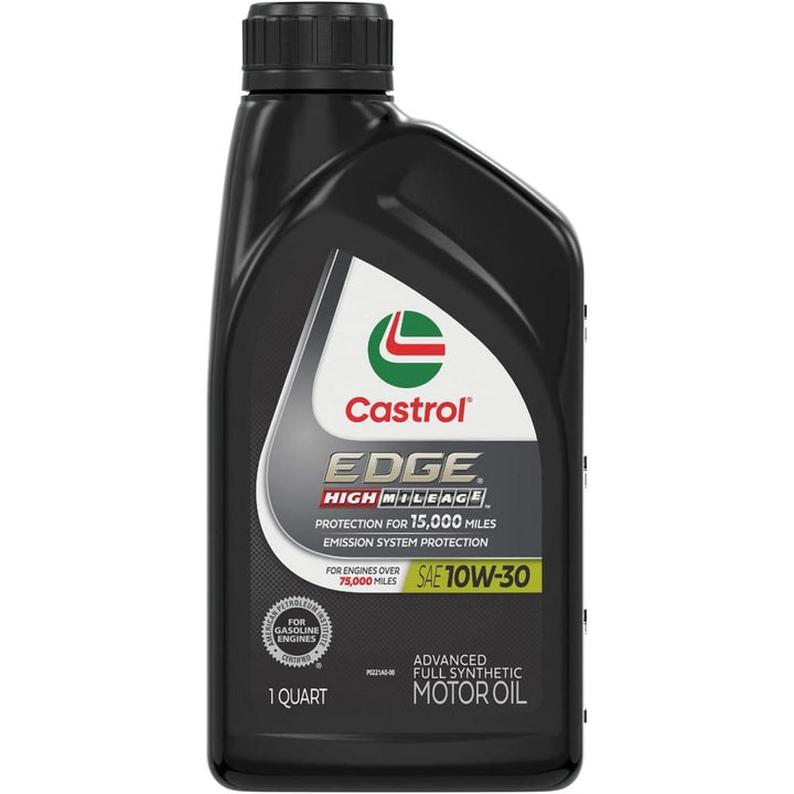 Castrol EDGE High Mileage 10W-30 Advanced Full Synthetic Motor Oil 1 Quart