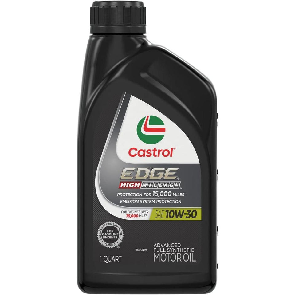 Castrol EDGE High Mileage 10W-30 Advanced Full Synthetic Motor Oil 1 Quart