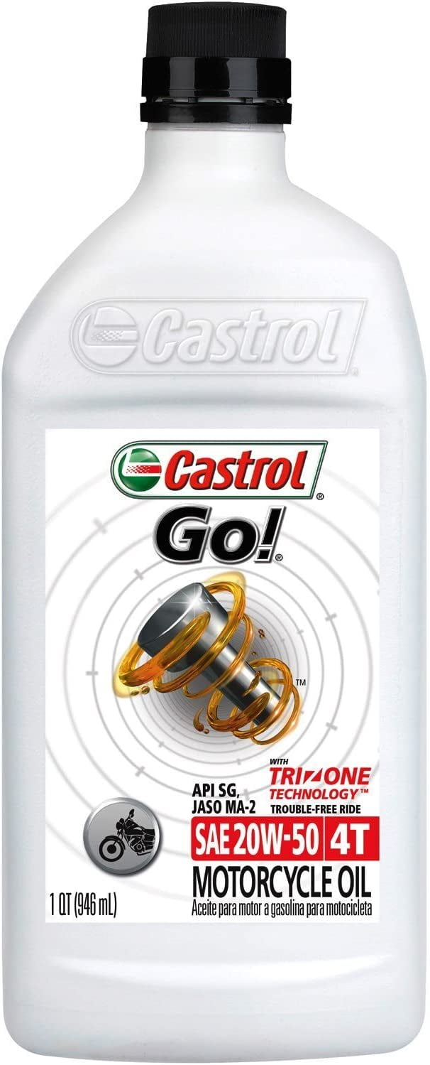 Castrol GO 4T 20W-50 Motorcycle Oil 1 Quart