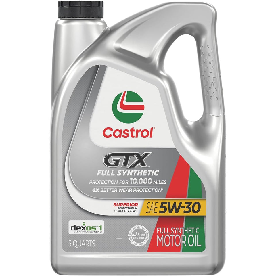 Castrol GTX Full Synthetic 5W-30 Motor Oil 5 Quart