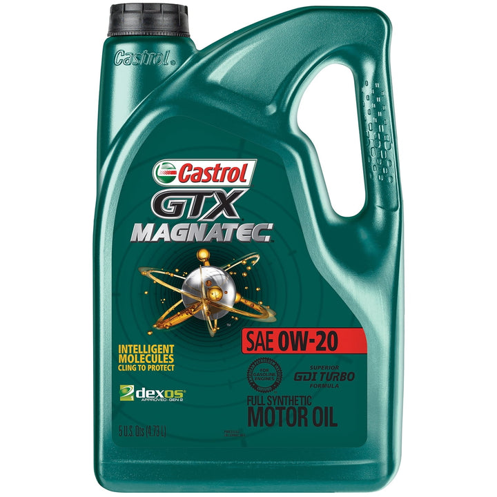 Castrol GTX MAGNATEC 0W-20 Full Synthetic Motor Oil – 5 Quarts