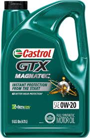 Castrol GTX MAGNATEC 0W-20 Full Synthetic Motor Oil, 5 Quart