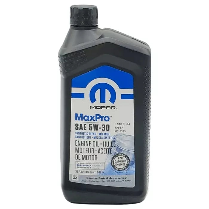 Mopar MaxPro SAE 5W-30 Engine Oil 1 QT