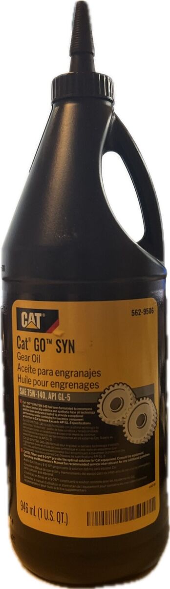 Cat GO SYN 75W-140 Synthetic Gear Oil – Genuine Caterpillar
