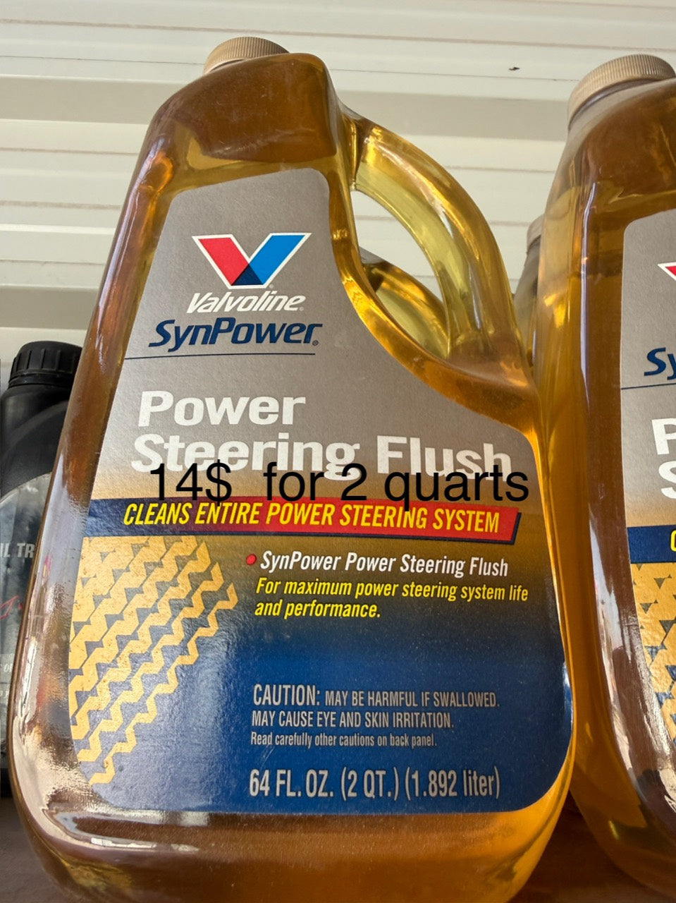 Valvoline SynPower power steering flush 2 quart service fluid Lebanon