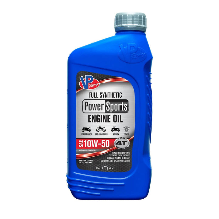 VP Racing 4T 10W-50 Full Synthetic Powersports Oil – 1 Quart