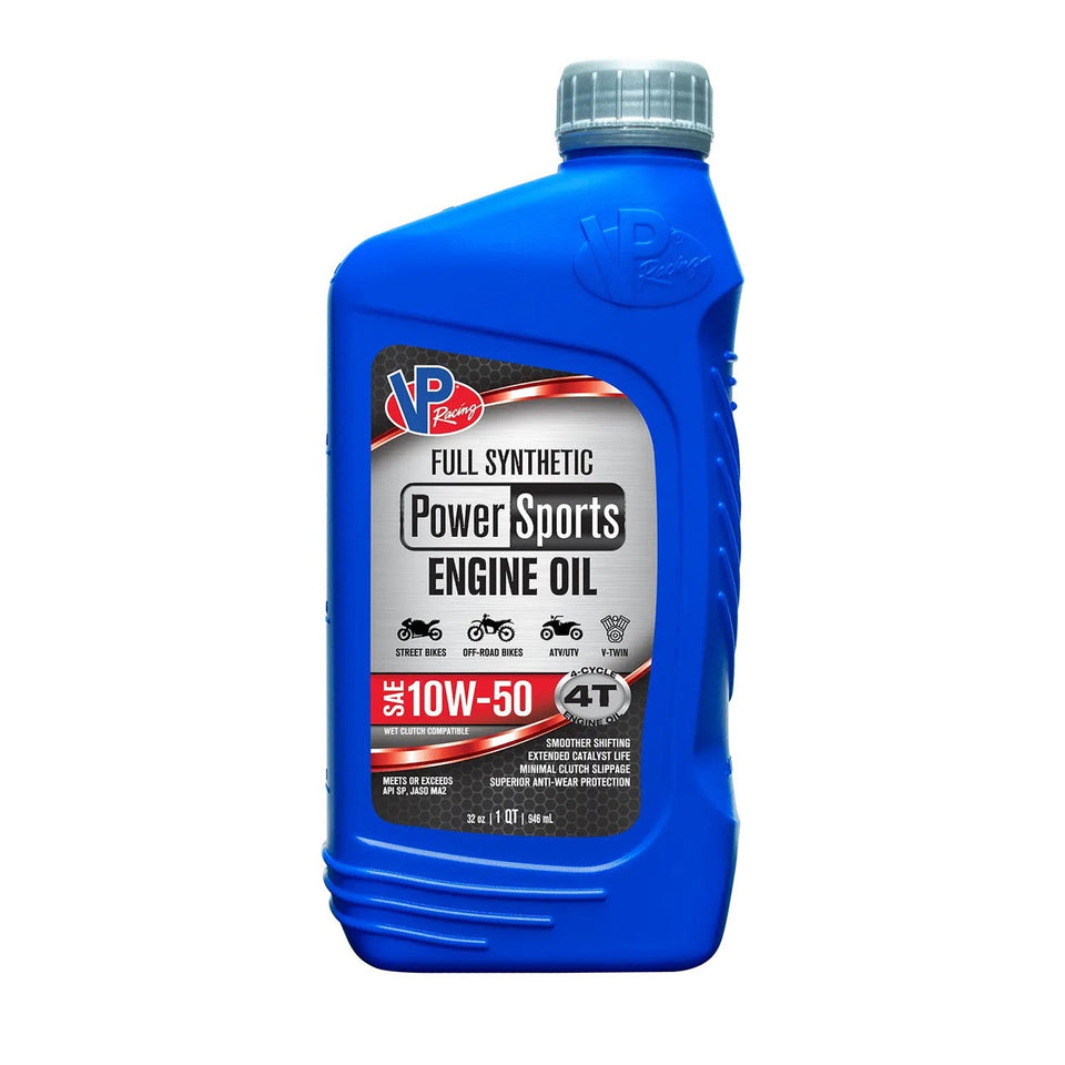 VP Racing 4T 10W-50 Full Synthetic Powersports Oil – 1 Quart