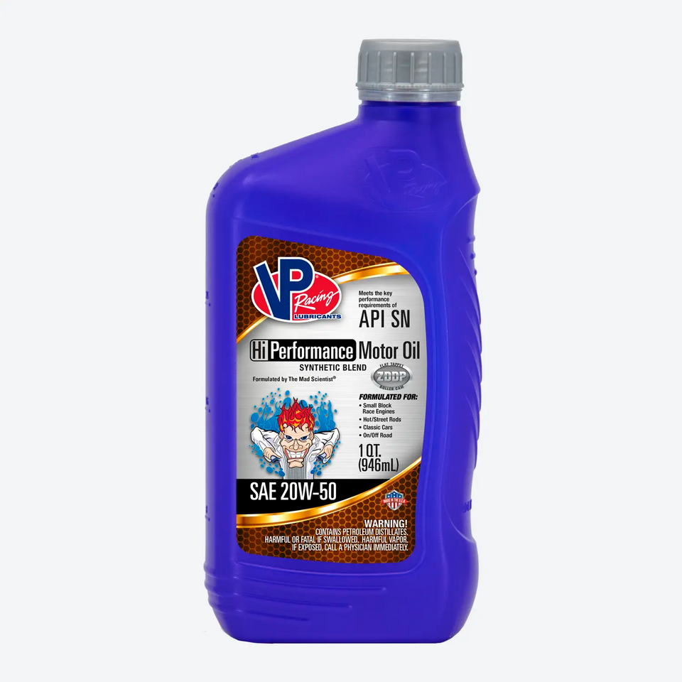 VP Hi-Performance 20W-50 Synthetic Blend Engine Oil – 1 Quart